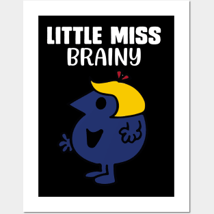 LITTLE MISS BRAINY Posters and Art